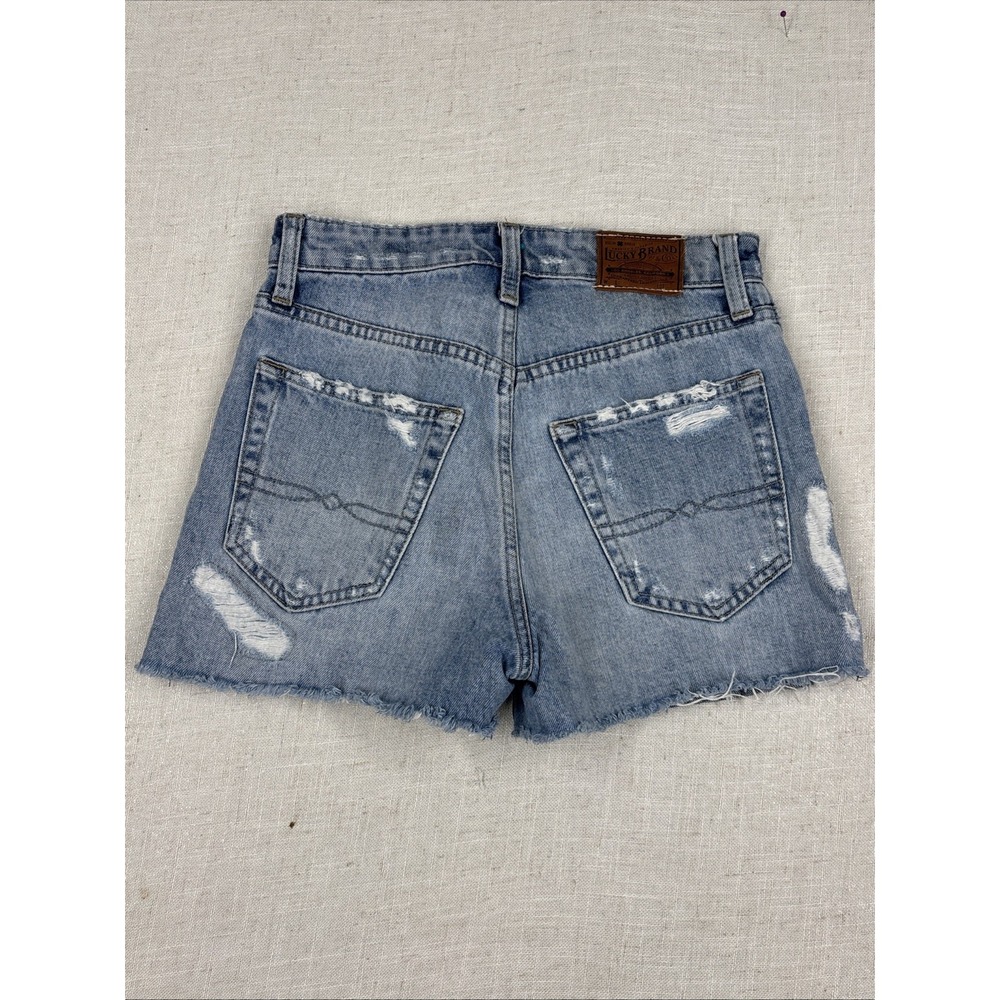 Lucky Brand Jean Shorts Cutoff Ava Short Size 00/24 - Picture 14 of 14